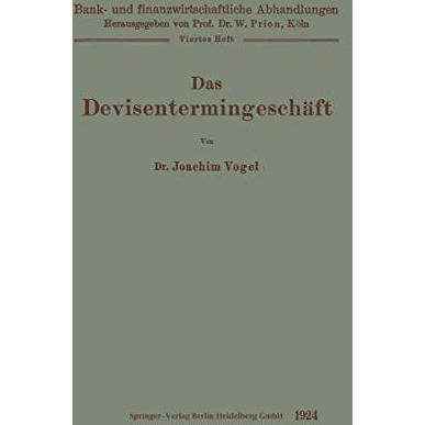 Das Devisentermingesch?ft [Paperback]