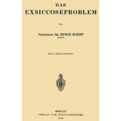 Das Exsiccoseproblem [Paperback]