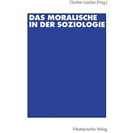 Das Moralische in der Soziologie [Paperback]