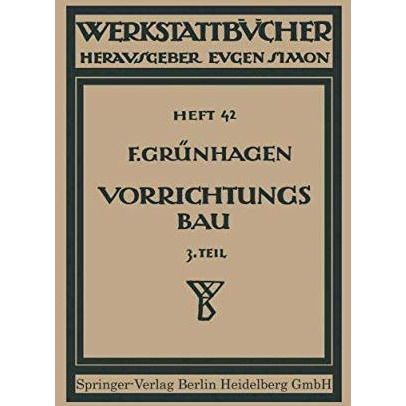 Der Vorrichtungsbau [Paperback]