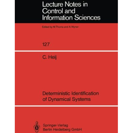 Deterministic Identification of Dynamical Systems [Paperback]