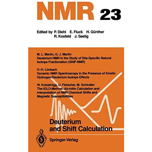 Deuterium and Shift Calculation [Paperback]