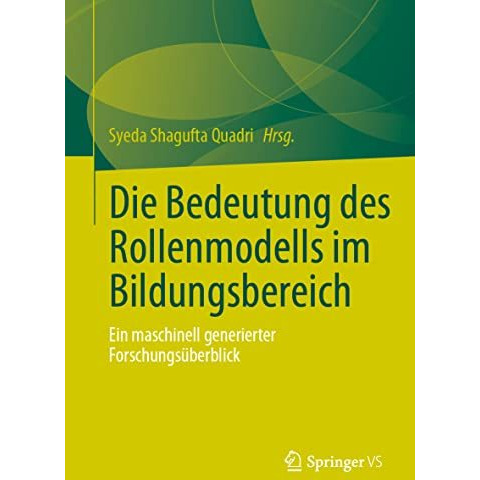 Die Bedeutung des Rollenmodells im Bildungsbereich: Ein maschinell generierter F [Paperback]