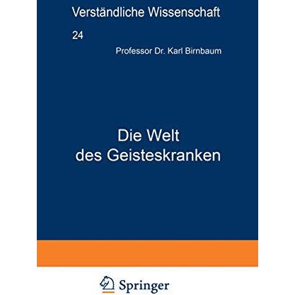 Die Welt des Geisteskranken [Paperback]