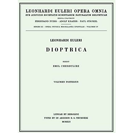 Dioptrica 2nd part [Hardcover]