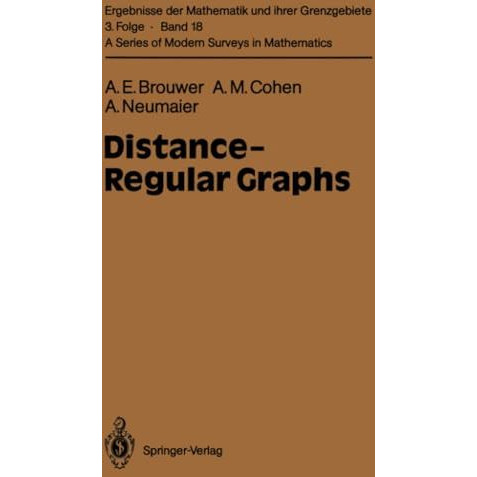 Distance-Regular Graphs [Paperback]