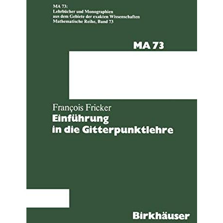 Einf?hrung in die Gitterpunktlehre [Paperback]