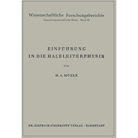 Einf?hrung in die Halbleiterphysik [Paperback]