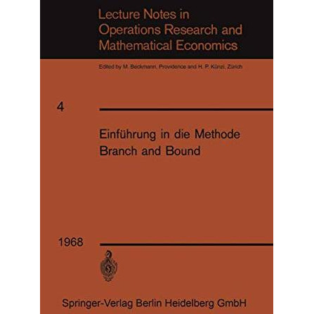 Einf?hrung in die Methode Branch and Bound [Paperback]