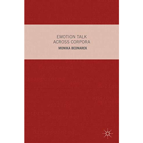 Emotion Talk Across Corpora [Paperback]