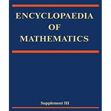 Encyclopaedia of Mathematics, Supplement III [Paperback]