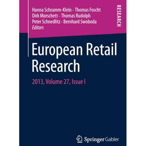 European Retail Research: 2013, Volume 27, Issue I [Paperback]