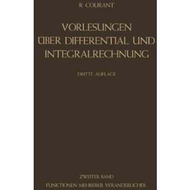 Funktionen Mehrerer Ver?nderlicher [Paperback]