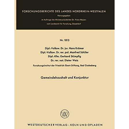 Gemeindehaushalt und Konjunktur [Paperback]