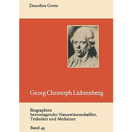 Georg Christoph Lichtenberg [Paperback]