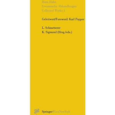 Gesammelte Abhandlungen I - Collected Works I [Paperback]