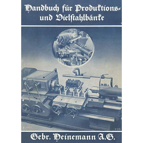 Handbuch f?r Produktions- und Vielstahlb?nke [Paperback]