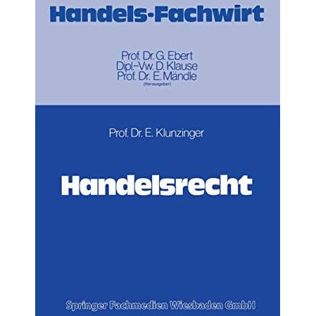 Handelsrecht [Paperback]