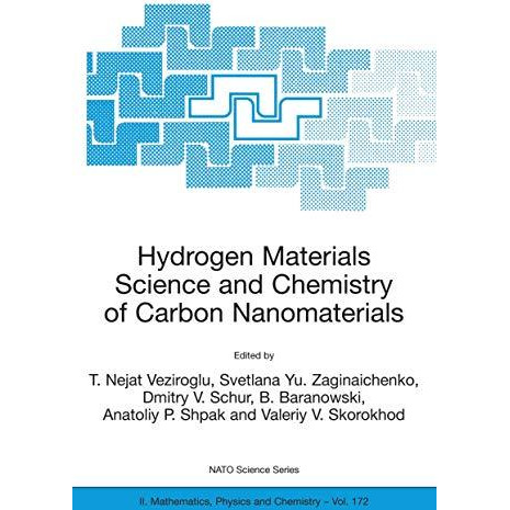 Hydrogen Materials Science and Chemistry of Carbon Nanomaterials: Proceedings of [Paperback]