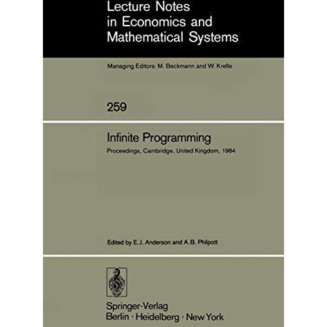 Infinite Programming: Proceedings of an International Symposium on Infinite Dime [Paperback]