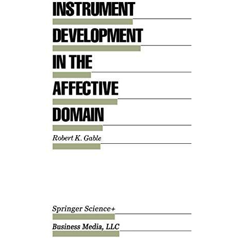 Instrument Development in the Affective Domain [Paperback]