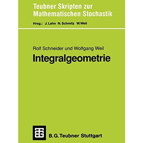 Integralgeometrie [Paperback]