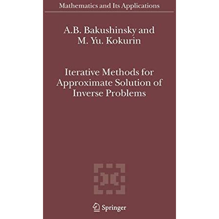 Iterative Methods for Approximate Solution of Inverse Problems [Paperback]