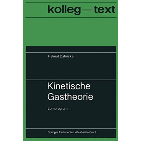 Kinetische Gastheorie: Lernprogramm [Paperback]