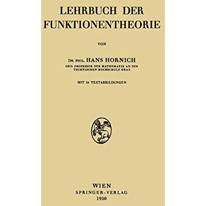 Lehrbuch der Funktionentheorie [Paperback]