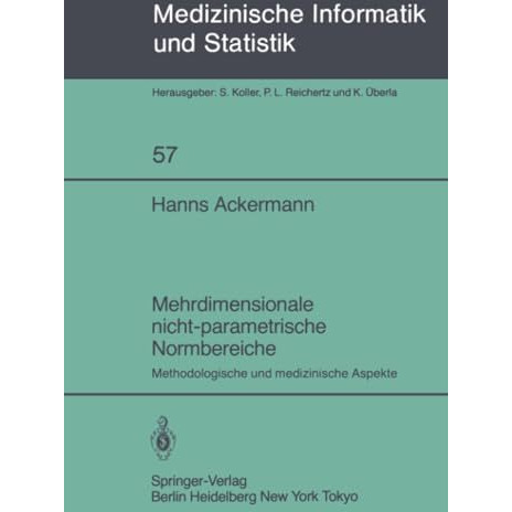 Mehrdimensionale nicht-parametrische Normbereiche: Methodologische und medizinis [Paperback]