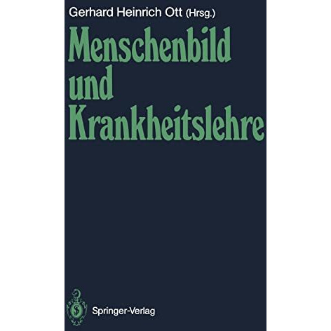 Menschenbild und Krankheitslehre [Paperback]