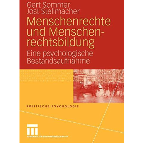 Menschenrechte und Menschenrechtsbildung: Eine psychologische Bestandsaufnahme [Paperback]