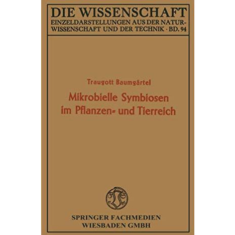 Mikrobielle Symbiosen im Pflanzen- und Tierreich [Paperback]