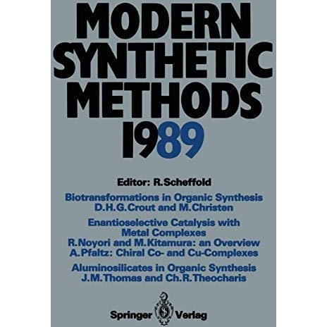 Modern Synthetic Methods 1989 [Paperback]