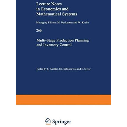 Multi-Stage Production Planning and Inventory Control [Paperback]