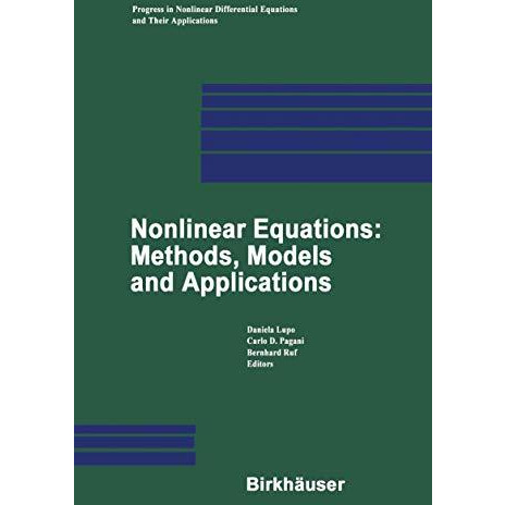 Nonlinear Equations: Methods, Models and Applications [Hardcover]