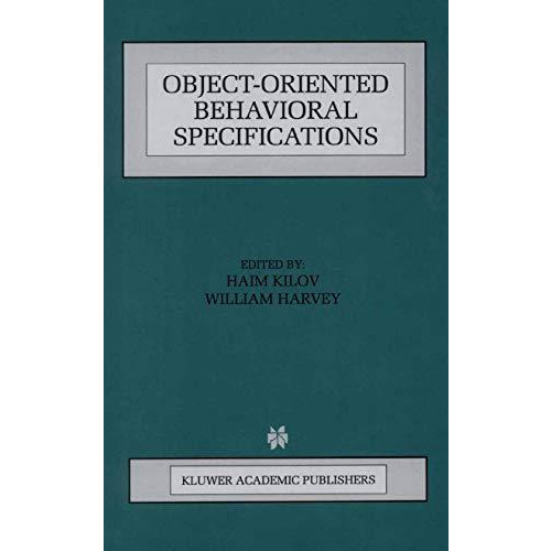 Object-Oriented Behavioral Specifications [Hardcover]