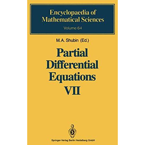 Partial Differential Equations VII: Spectral Theory of Differential Operators [Paperback]