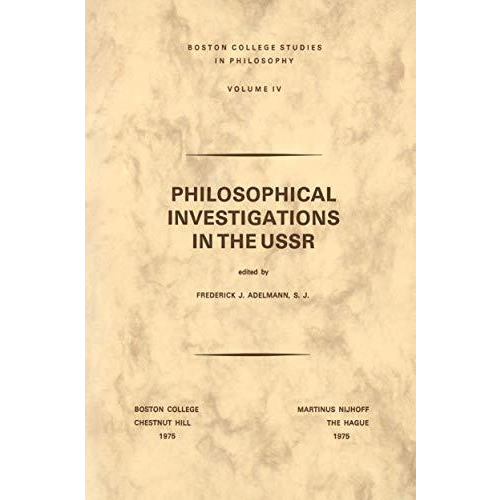 Philosophical Investigations in the U.S.S.R [Paperback]