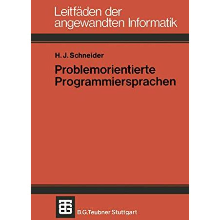 Problemorientierte Programmiersprachen [Paperback]