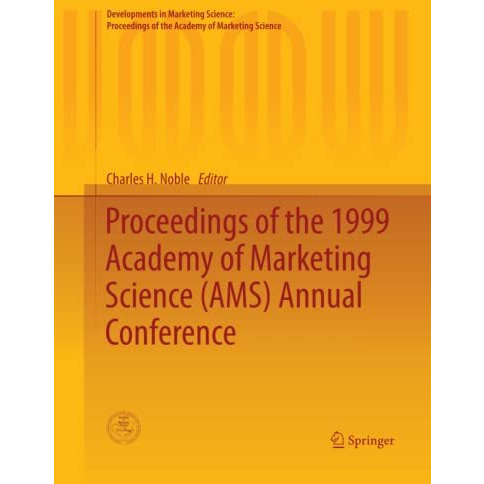 Proceedings of the 1999 Academy of Marketing Science (AMS) Annual Conference [Paperback]