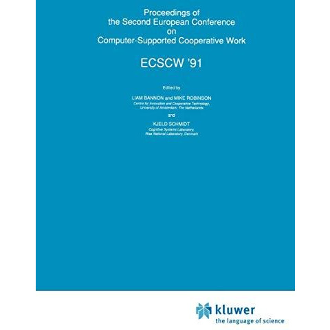 Proceedings of the Second European Conference on Computer-Supported Cooperative  [Paperback]