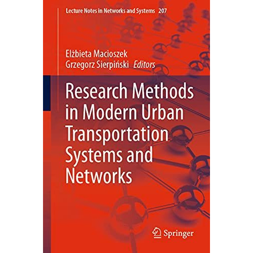 Research Methods in Modern Urban Transportation Systems and Networks [Paperback]