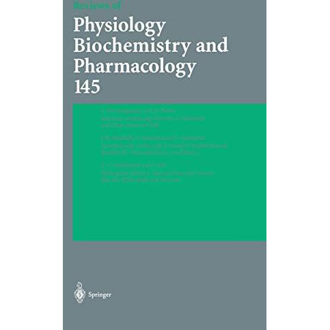 Reviews of Physiology, Biochemistry and Pharmacology 145 [Hardcover]