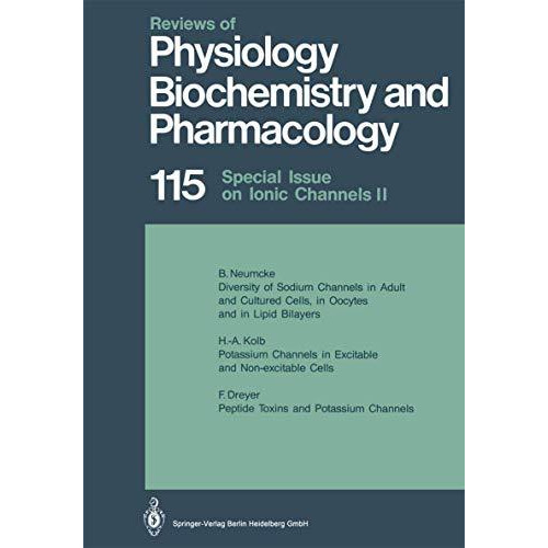 Reviews of Physiology, Biochemistry and Pharmacology: Volume: 115 [Paperback]