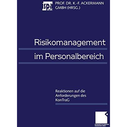 Risikomanagement im Personalbereich: Reaktionen auf die Anforderungen des KonTra [Paperback]