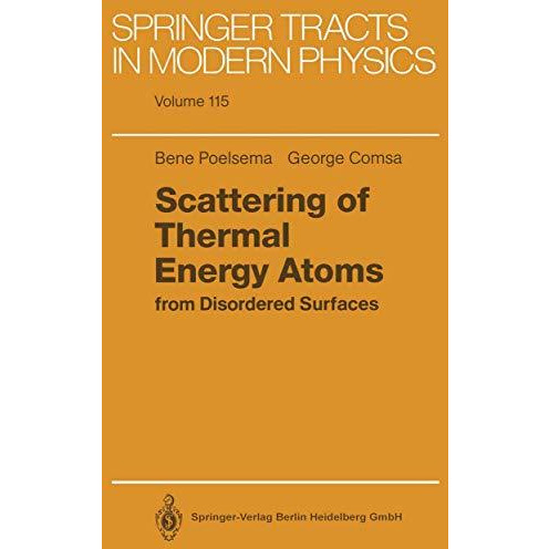 Scattering of Thermal Energy Atoms: from Disordered Surfaces [Paperback]