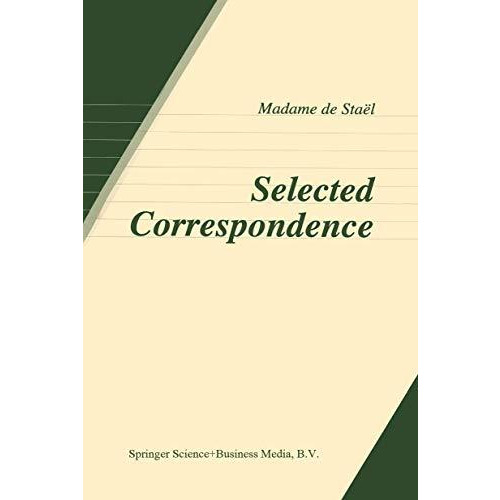 Selected Correspondence [Paperback]