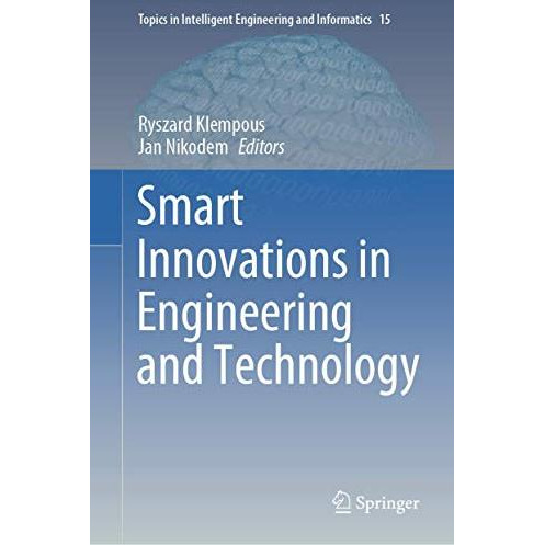 Smart Innovations in Engineering and Technology [Hardcover]