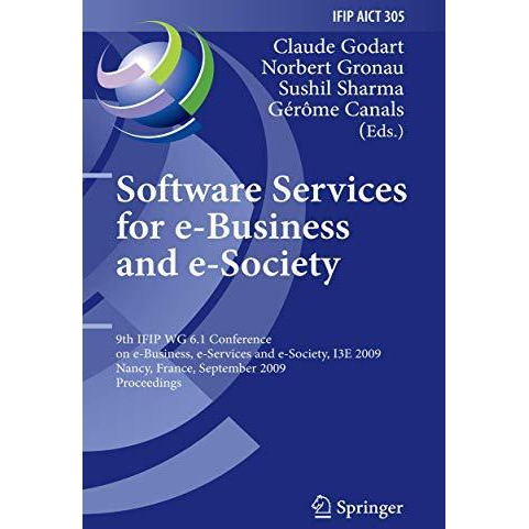 Software Services for e-Business and e-Society: 9th IFIP WG 6.1 Conference on e- [Paperback]